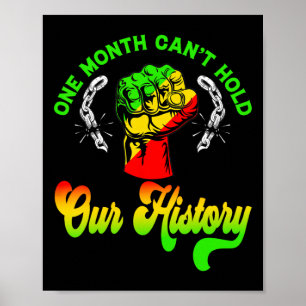 One Month Can't Hold Our History Black History Mon Poster
