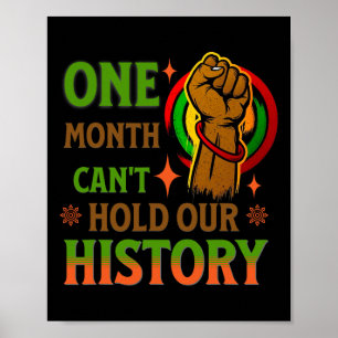 One Month Can't Hold Our History Empower Black His Poster
