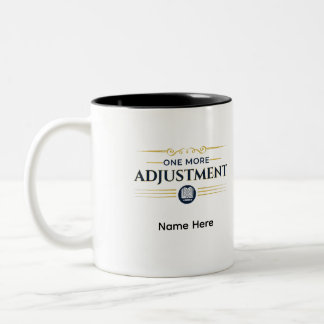 One More Adjustment | Personalized Accountant Gift Two-Tone Coffee Mug