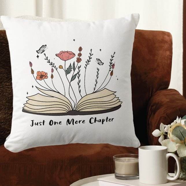 One More Chapter Book Lover Throw Pillow (Creator Uploaded)