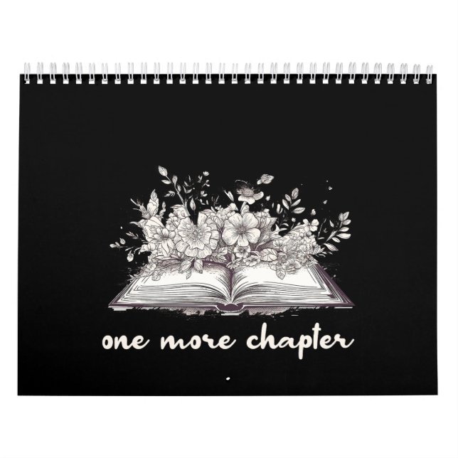 One More Chapter Book With Flowers  Calendar (Cover)