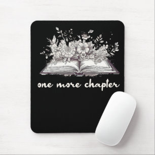 One More Chapter Book With Flowers  Mouse Pad