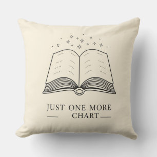 One More Chapter - Cozy Book Lover Throw Pillow
