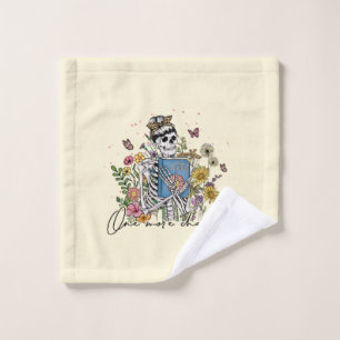 One More Chapter Floral Skeleton Bath Towel Set