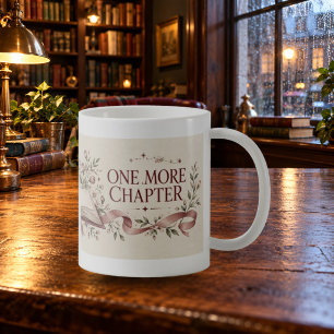 One More Chapter Literary Floral Mug