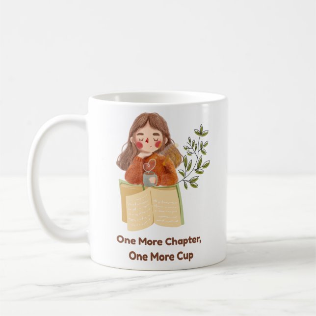 One More Chapter, One More Cup | Cozy Book Mug (Left)