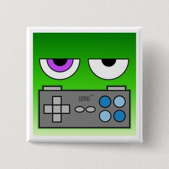One More Go Badge 2 Inch Square Button (Front)