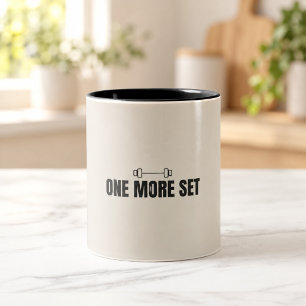 One More Set Minimal Fitness Mug