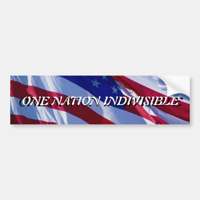 One Nation Indivisible Bumper Sticker (Front)