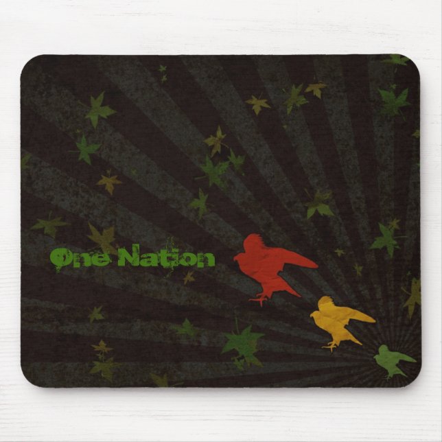 One Nation Rasta Mouse Pad (Front)