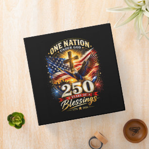 One Nation Under God 250 Years 250th Anniversary Binder