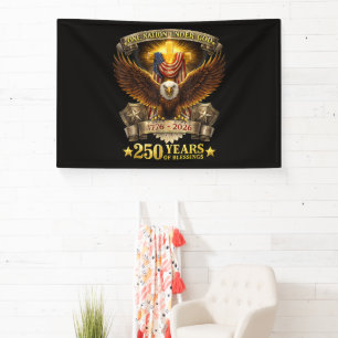 One Nation Under God 250 Years Blessings Banner