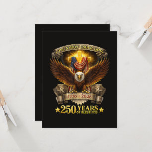 One Nation Under God 250 Years Blessings Invitation