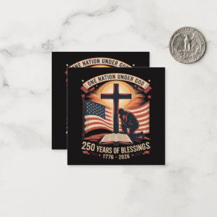 One Nation Under God 250 Years Card