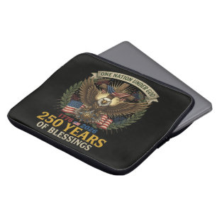 One Nation Under God 250 Years Laptop Sleeve
