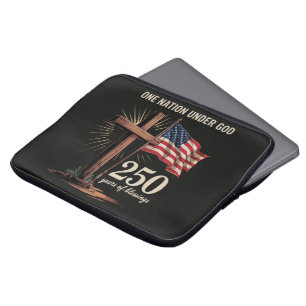 One Nation Under God 250 Years Laptop Sleeve