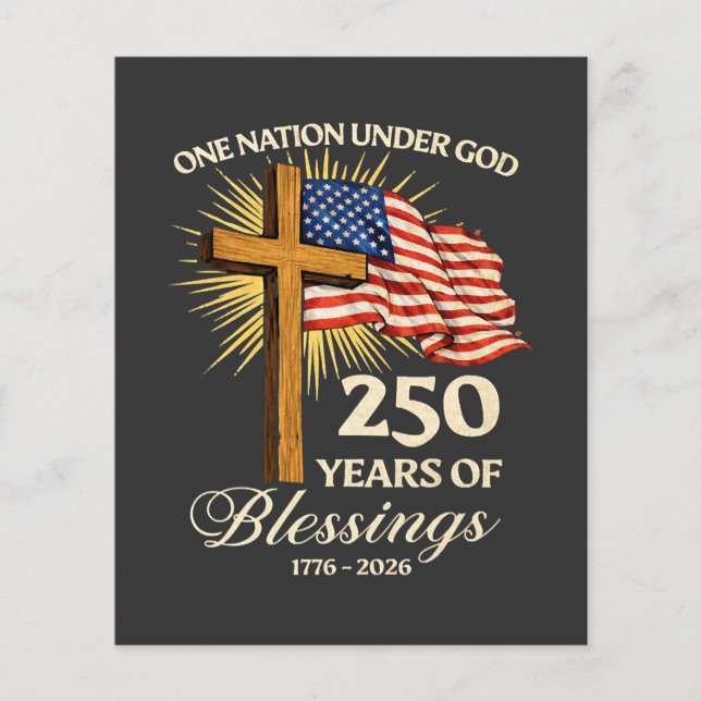 One Nation Under God  250 Years of Blessings Flyer (Front)