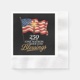 One Nation Under God 250 Years of Blessings Napkin