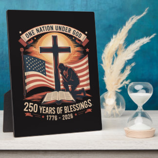 One Nation Under God 250 Years Plaque
