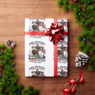 One Nation Under God 250 Years Wrapping Paper