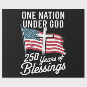 One Nation Under God 250 Years Wrapping Paper