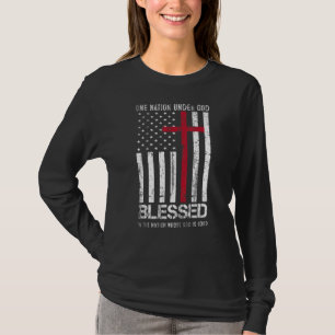 One Nation Under God American Flag Patriotic Chris T-Shirt
