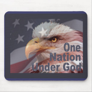 ONE NATION UNDER GOD by SHARON SHARPE Mouse Pad