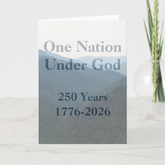One Nation Under God Card (Front)