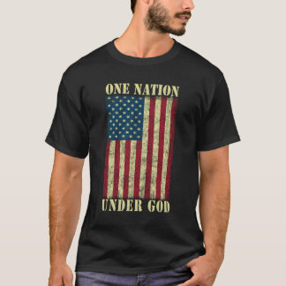 One Nation Under God Gift 4Th Of July Design Usa F T-Shirt