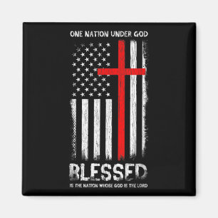 One Nation under God USA Patriot Veteran Magnet