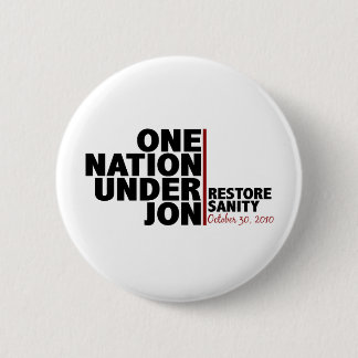 one nation under jon (stewart) 2 inch round button