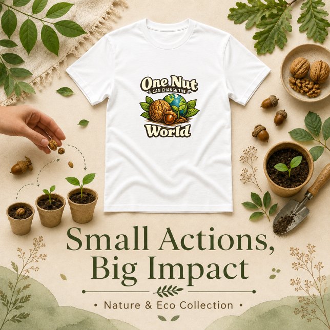 One Nut Can Change the World quote  T-Shirt (Creator Uploaded)