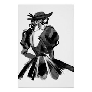 One of a collection of couture Fashion Designs Poster