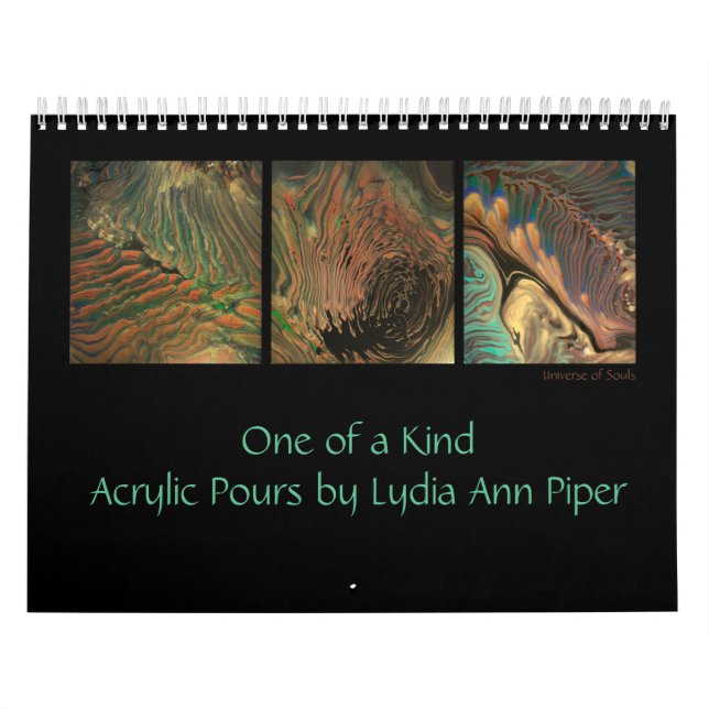 One of a Kind: Acrylic Pours by Lydia Piper Calendar (Cover)