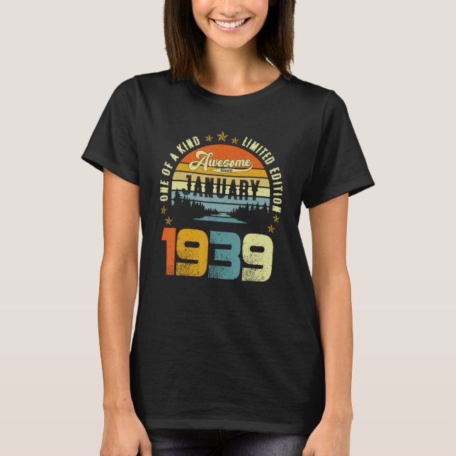One Of A Kind  Awesome Since January 1939 T-Shirt (Front)