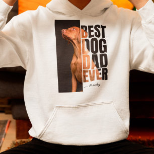 One-of-a-kind Best Dog Dad Ever Custom Pet Photo Hoodie