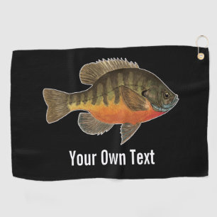 One-of-a-Kind Bluegill Bream Fisherman Fisherwoman Golf Towel