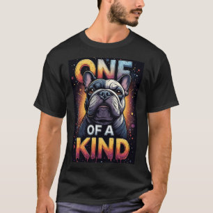 One Of A Kind Dog Portrait With Bold Colors T-Shirt