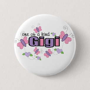 One Of A Kind Gigi 2 Inch Round Button