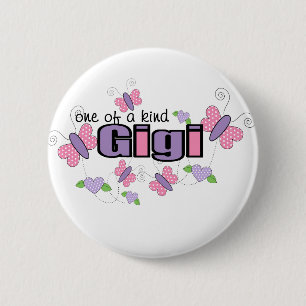 One Of A Kind Gigi 2 Inch Round Button