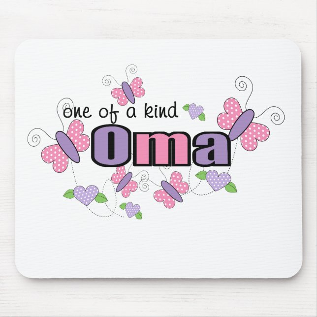 One Of A Kind Oma Mouse Pad (Front)