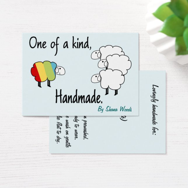 One Of A Kind Rainbow Sheep Hang Tag (Desk)