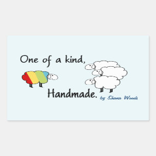 One Of A Kind Rainbow Sheep Sticker