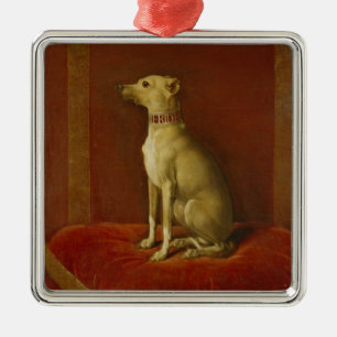 One of Frederick II's Italian greyhounds Metal Ornament