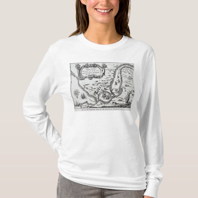 One of the earliest maps of the Magellan T-Shirt (Front)