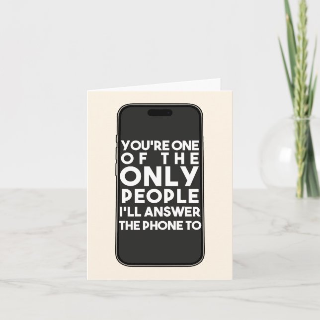 One of the Only People  Card (Front)