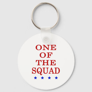 One Of The Squad AOC Rashida Ilhan Ayanna Keychain