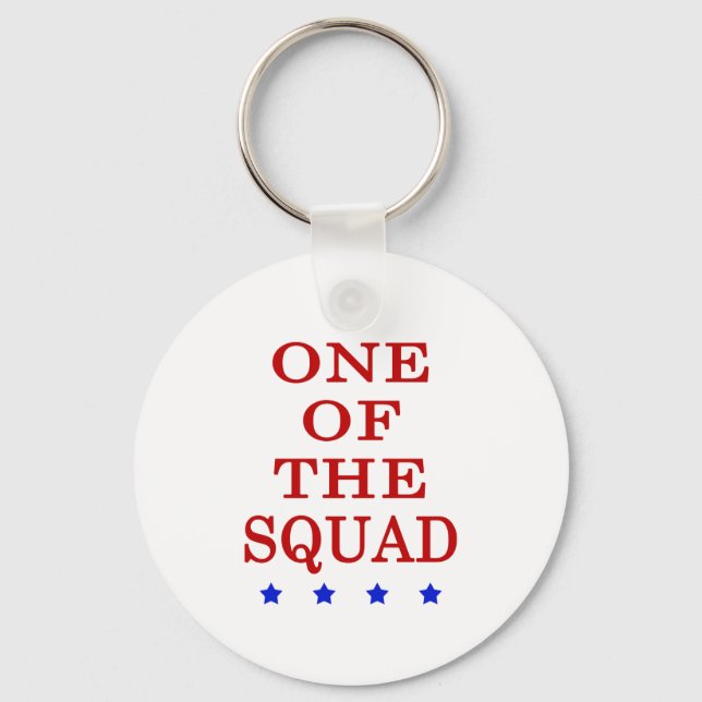 One Of The Squad AOC Rashida Ilhan Ayanna Keychain (Front)