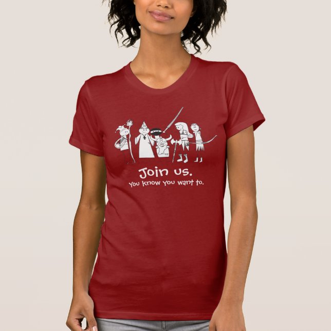 One of Us. Join us. T-Shirt (Front)