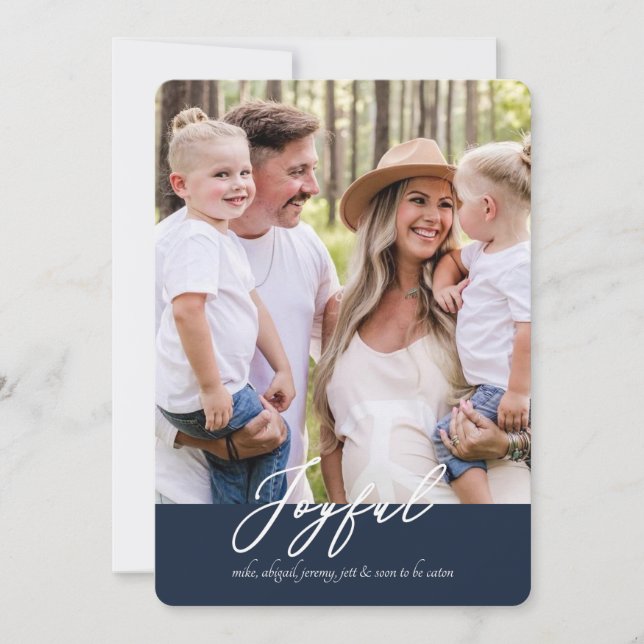 One on the Way Christmas Card (Front)